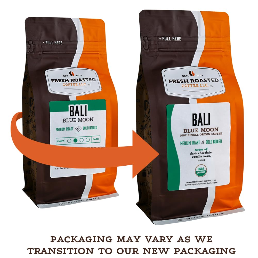 Fresh Roasted Coffee: Tanzanian Peaberry Whole Bean, Light Roast, 2 lb | Kosher