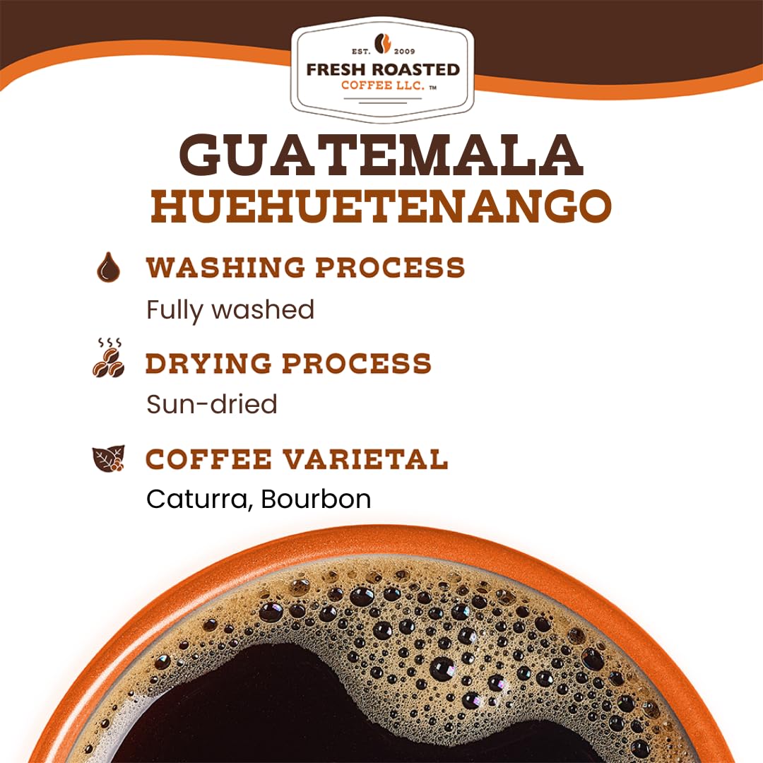 Fresh Roasted Coffee Guatemala Huehuetenango – Medium Roast Pods for K-Cup Brewers (72-Count)