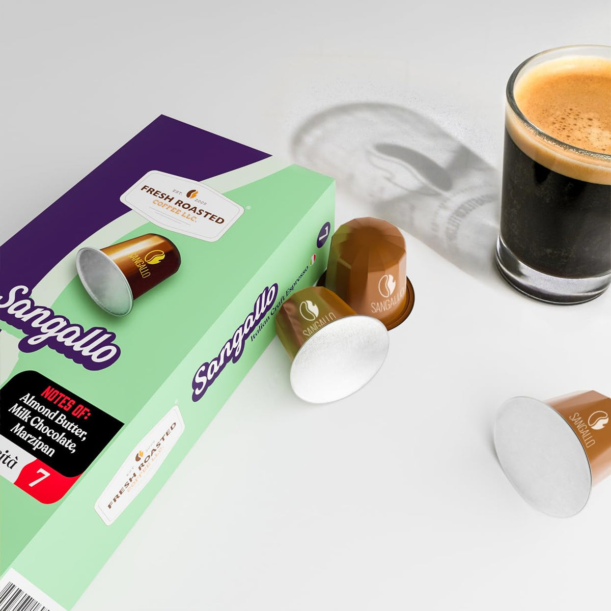 Fresh Roasted Coffee Italian Craft Espresso Variety Capsules for Nespresso OriginalLine – 120 Recyclable Aluminum Pods