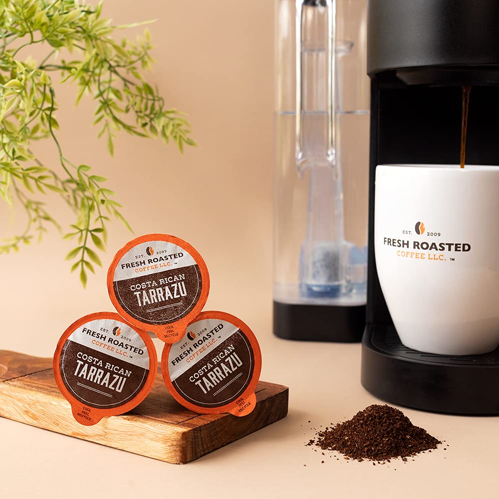 Fresh Roasted Coffee Tarrazu Costa Rica — Medium Roast Pods for K-Cups (72 Count)