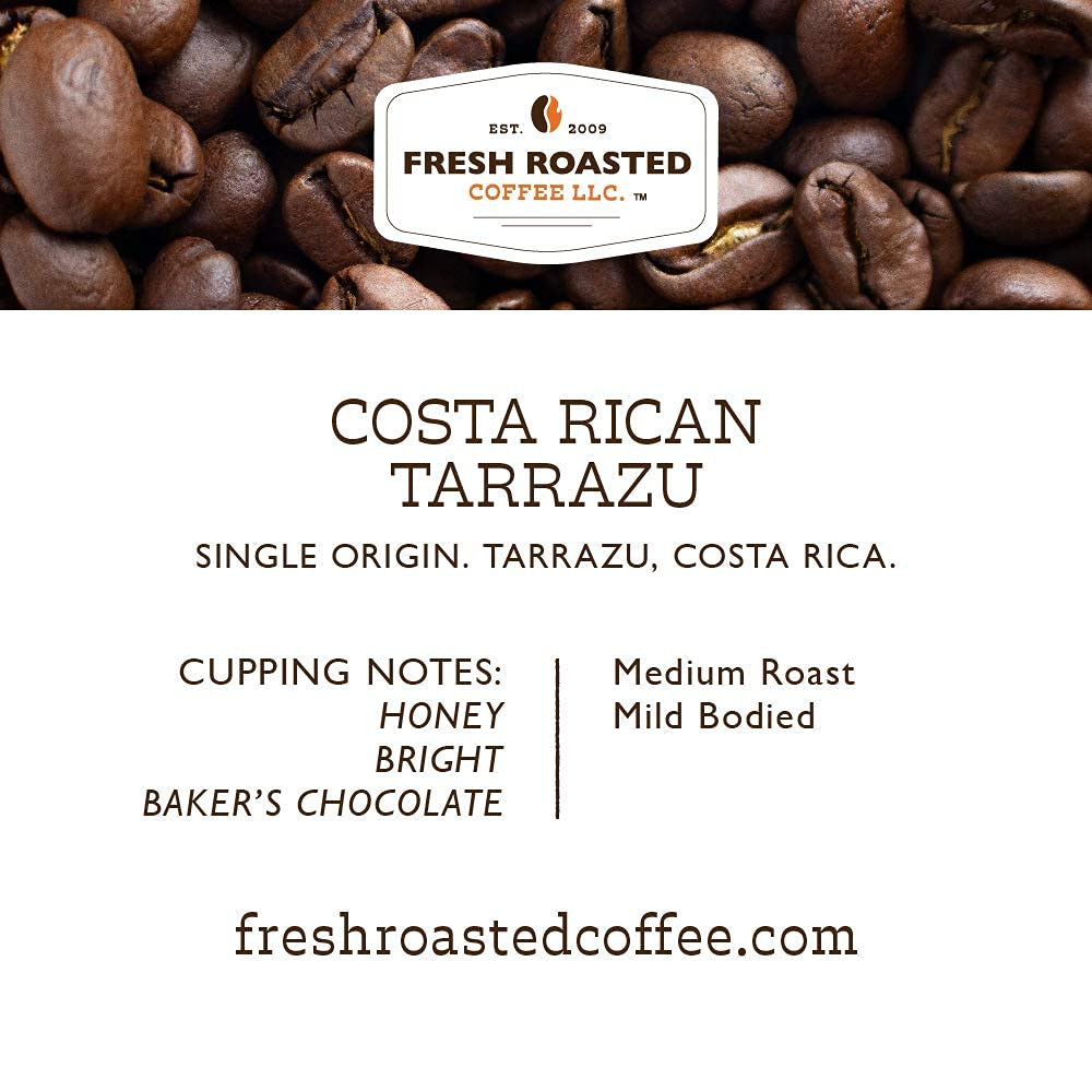 Fresh Roasted Coffee Tarrazu Costa Rica — Medium Roast Pods for K-Cups (72 Count)