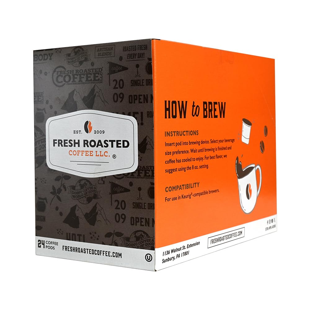 Fresh Roasted Coffee Tarrazu Costa Rica — Medium Roast Pods for K-Cups (72 Count)