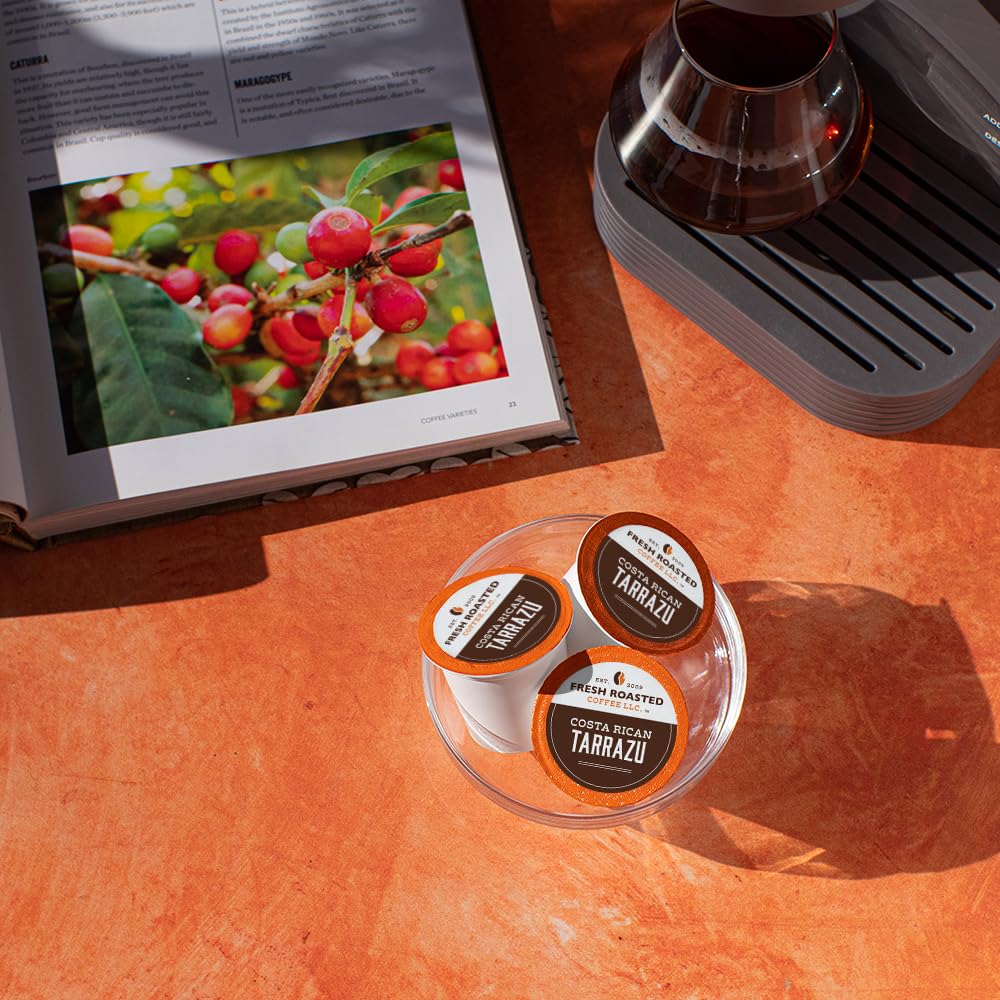 Fresh Roasted Coffee Tarrazu Costa Rica — Medium Roast Pods for K-Cups (72 Count)