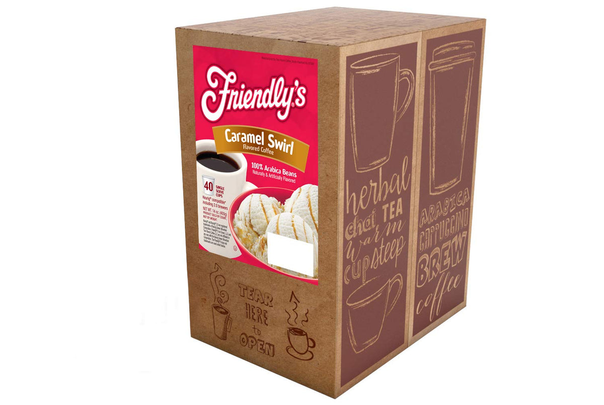 Friendly's Caramel Swirl Coffee Pods for Keurig K-Cup Brewers – 40 Count