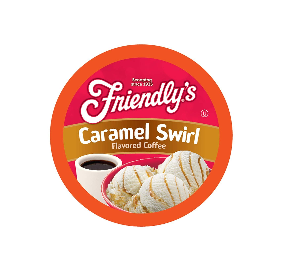 Friendly's Caramel Swirl Coffee Pods for Keurig K-Cup Brewers – 40 Count