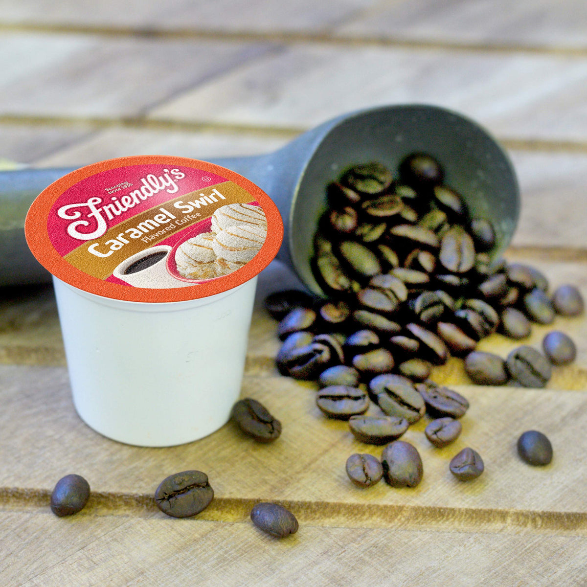 Friendly's Caramel Swirl Coffee Pods for Keurig K-Cup Brewers – 40 Count