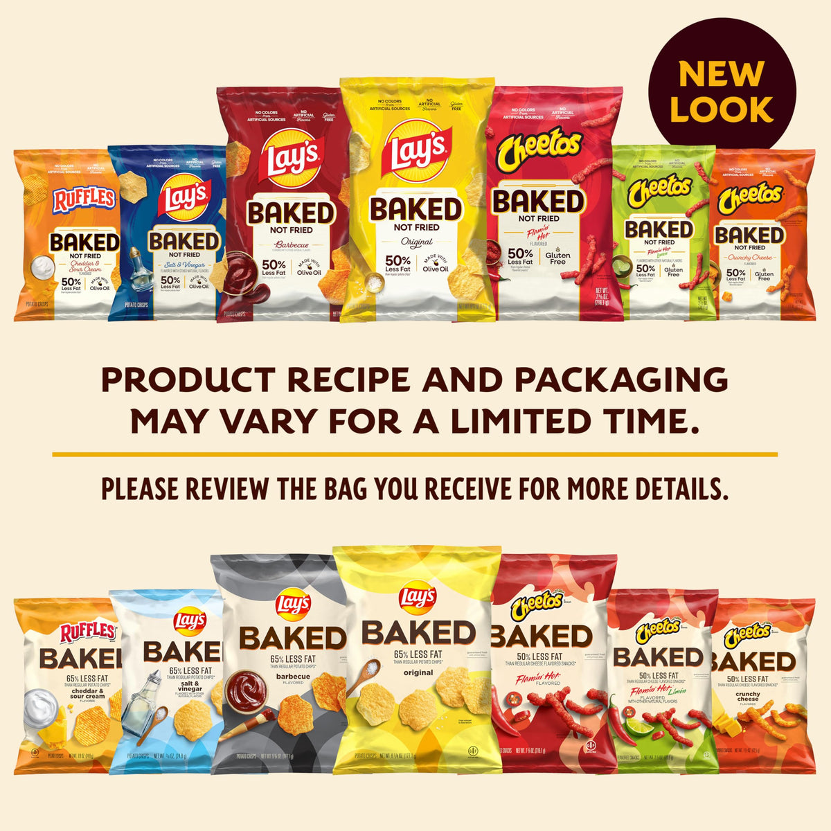 Frito Lay Baked Cheetos Crunchy Flamin' Hot – 0.87 oz Pack of 40