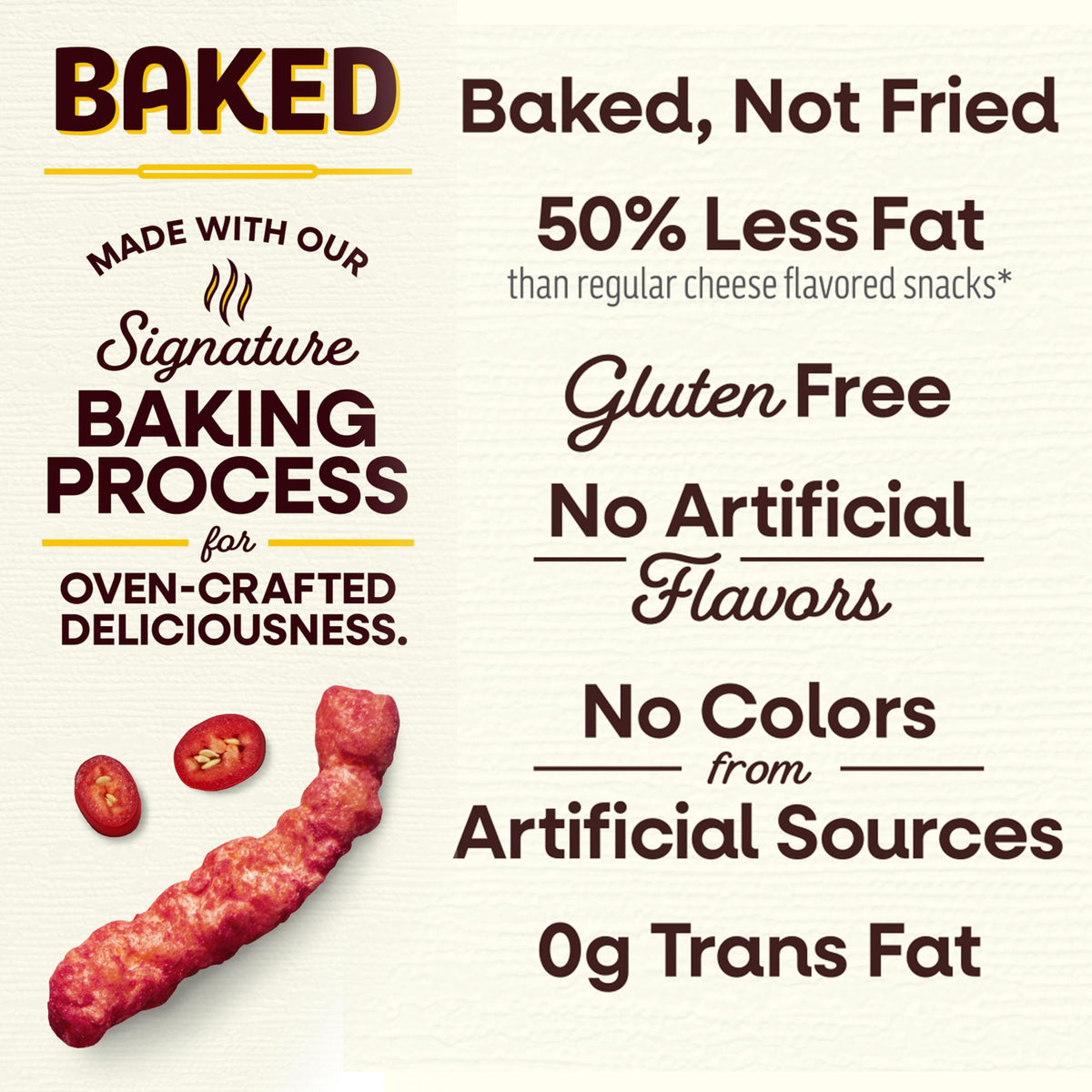 Frito Lay Baked Cheetos Crunchy Flamin' Hot – 0.87 oz Pack of 40