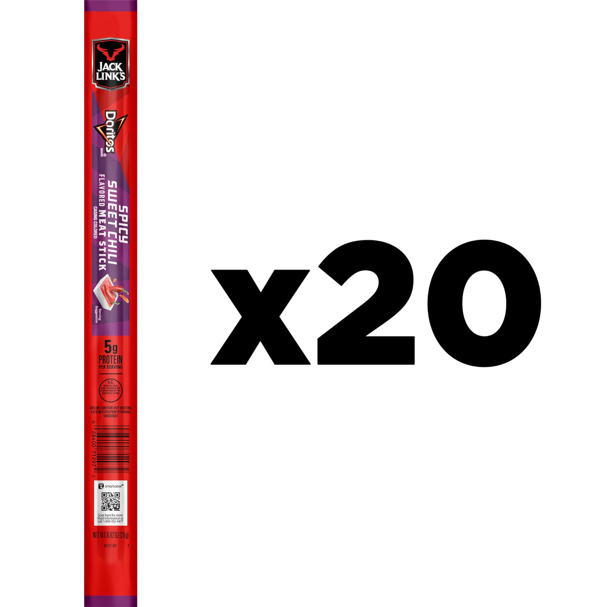 Frito Lay Jack Link's Meat Sticks & Doritos Spicy Sweet Chili — 20-Pack Combo
