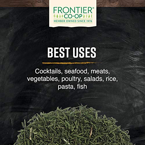 Frontier Co-op Dill Weed, Cut & Sifted — Organic, Kosher, 1 lb Bulk Bag