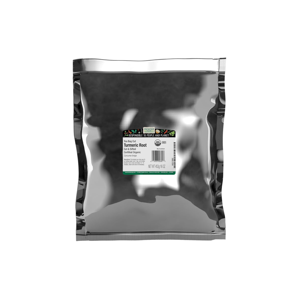 Frontier Co-op Organic Turmeric Root, 1 lb Bulk — Tea, Pickling & More