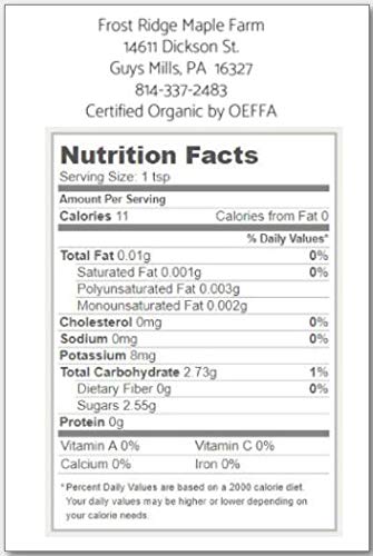 Frost Ridge Maple Farm Powdered Organic Maple Sugar – 48 oz, Grade A