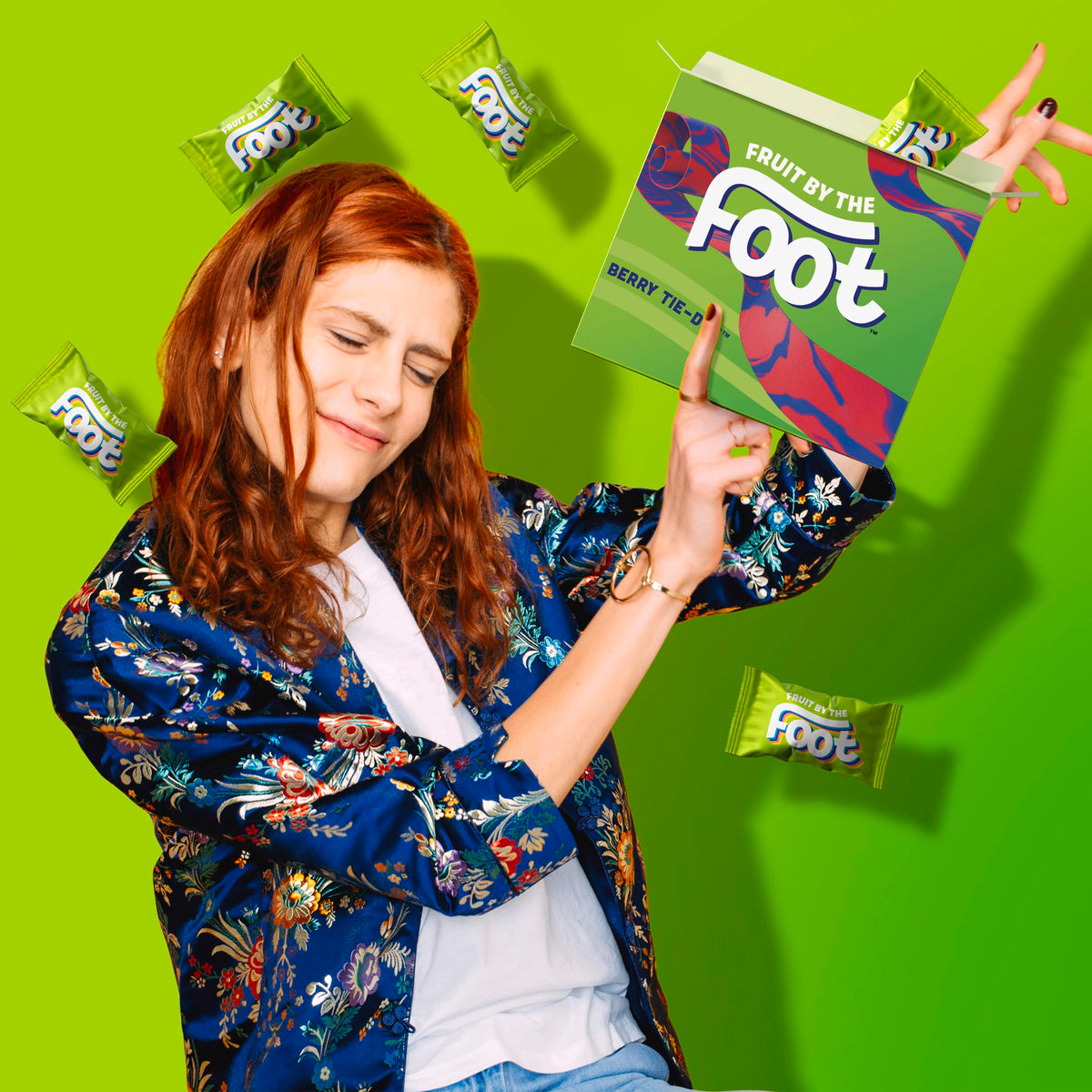 Fruit by the Foot Berry Tie-Dye Snacks – Gluten-Free, 4.5 oz, 6 ct (Pack of 8)