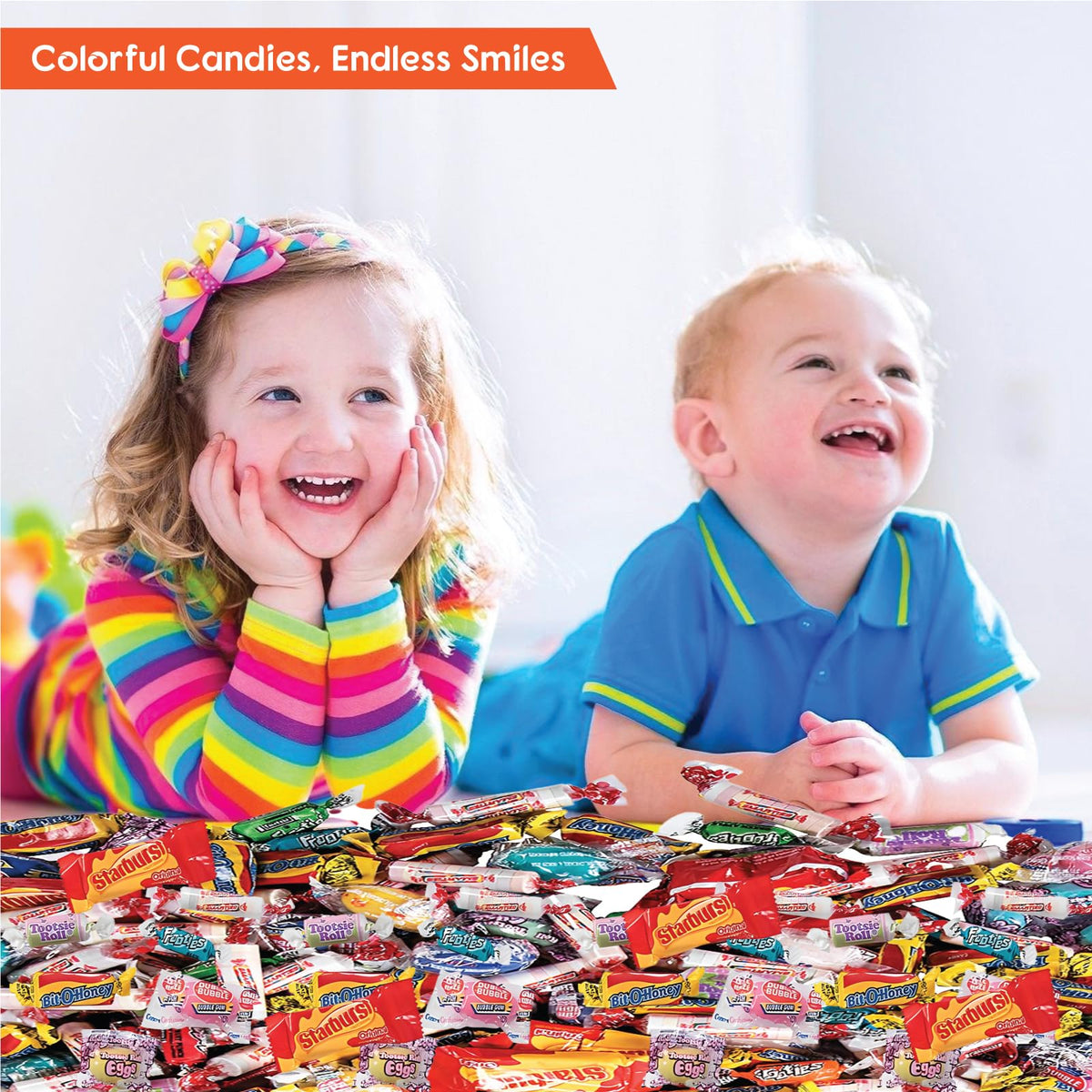 Fun Express Bulk Candy Variety Pack 1000 Pieces – 13 lb, Individually Wrapped for Parties, Pinatas & Treat Bags