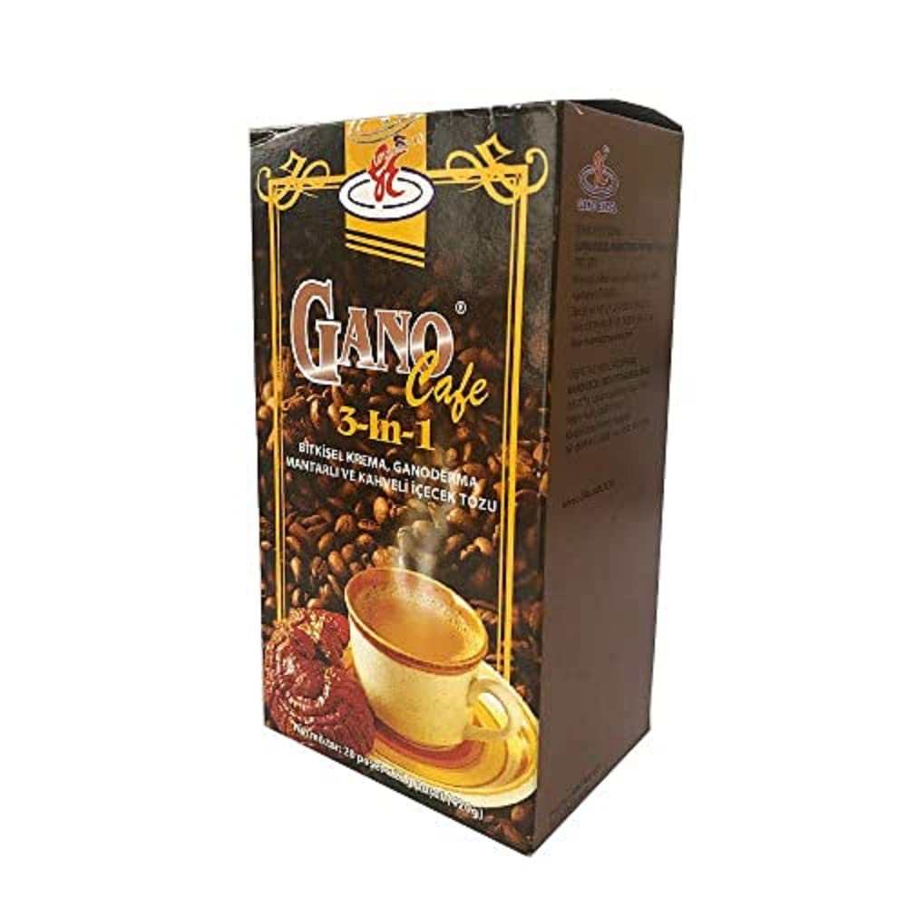 Ganocafe 3in1 Dark Roast Coffee — 3 Boxes, 60 Sachets | Organic Ganoderma | Gano Excel