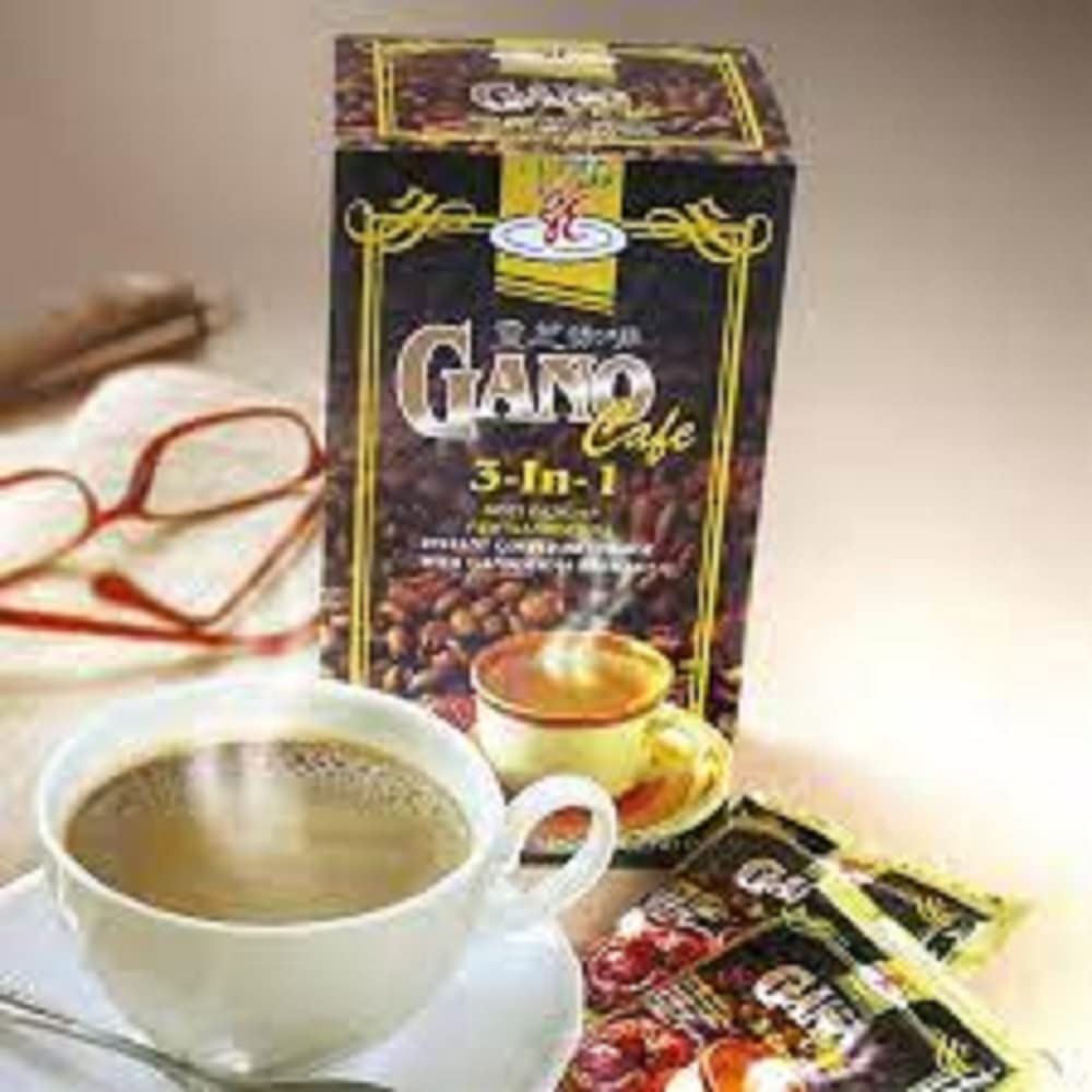 Ganocafe 3in1 Dark Roast Coffee — 3 Boxes, 60 Sachets | Organic Ganoderma | Gano Excel