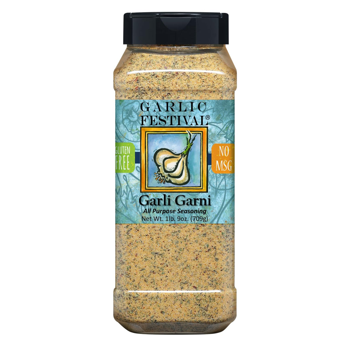 Garli Garni All Purpose Shake – Garlic Festival | 1lb 9oz, Gluten Free, No MSG