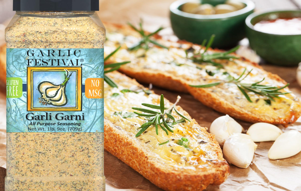 Garli Garni All Purpose Shake – Garlic Festival | 1lb 9oz, Gluten Free, No MSG