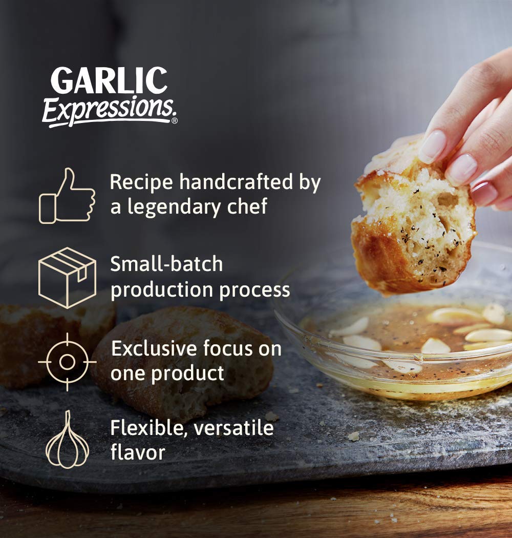 Garlic Expressions Vinaigrette Dressing & Marinade – Non-GMO, Vegan, Gluten Free (12 Ct)