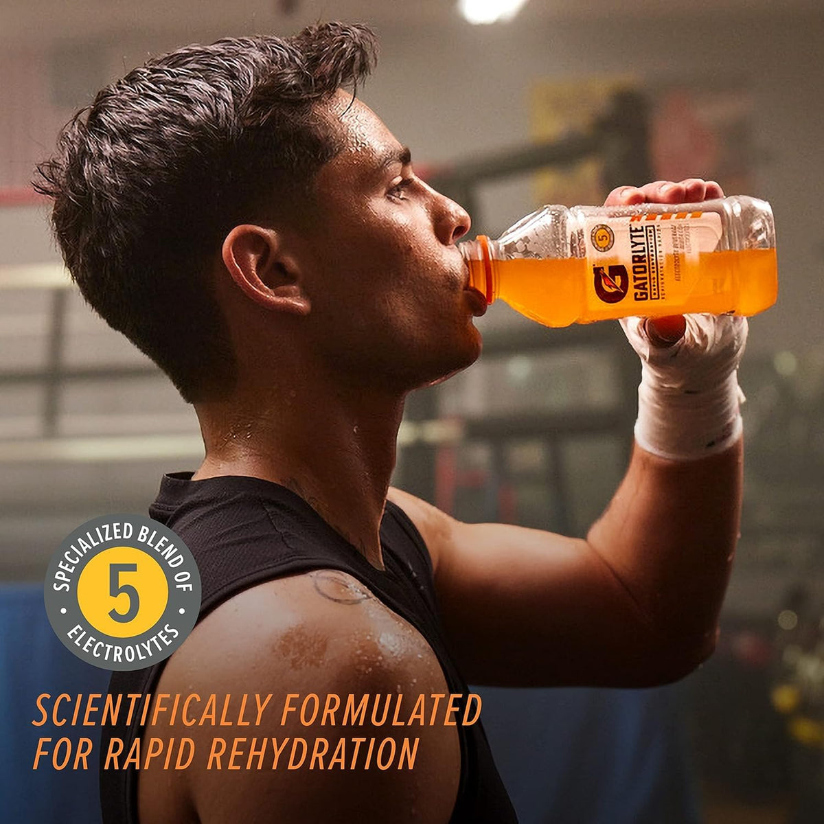 Gatorlyte Rapid Rehydration Electrolyte Drink — 12 Pack, 20 oz Bottles, 3 Flavor Variety (Mixed Berry, Glacier Freeze, Orange) • 5 Electrolytes • Lower Sugar • No Artificial Additives