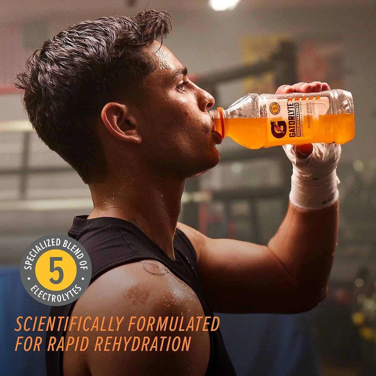 Gatorlyte Rapid Rehydration Electrolyte Drink — 12 Bottles, 3 Flavor Variety Pack, 5 Electrolytes, Low Sugar