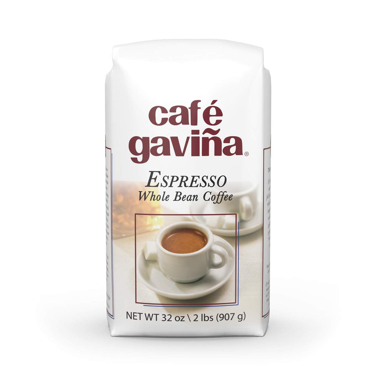 Gavina Espresso Whole Bean Coffee – Dark Roast, Bold Body & Chocolate Notes (32 oz Bag)