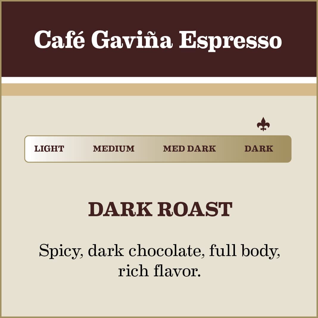 Gavina Espresso Whole Bean Coffee – Dark Roast, Bold Body & Chocolate Notes (32 oz Bag)