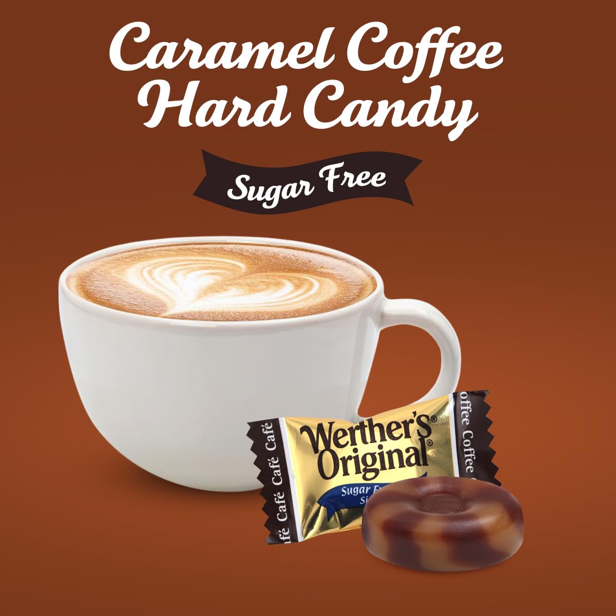 GEEOOLLAH Werther's Original Sugar Free Coffee Caramel Candy – Individually Wrapped
