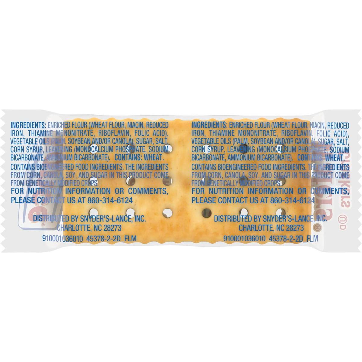 Captain’s Wafers Crackers Original Flavor – 0.23 oz, 100-Pack, Individually Wrapped, On-the-Go Snack