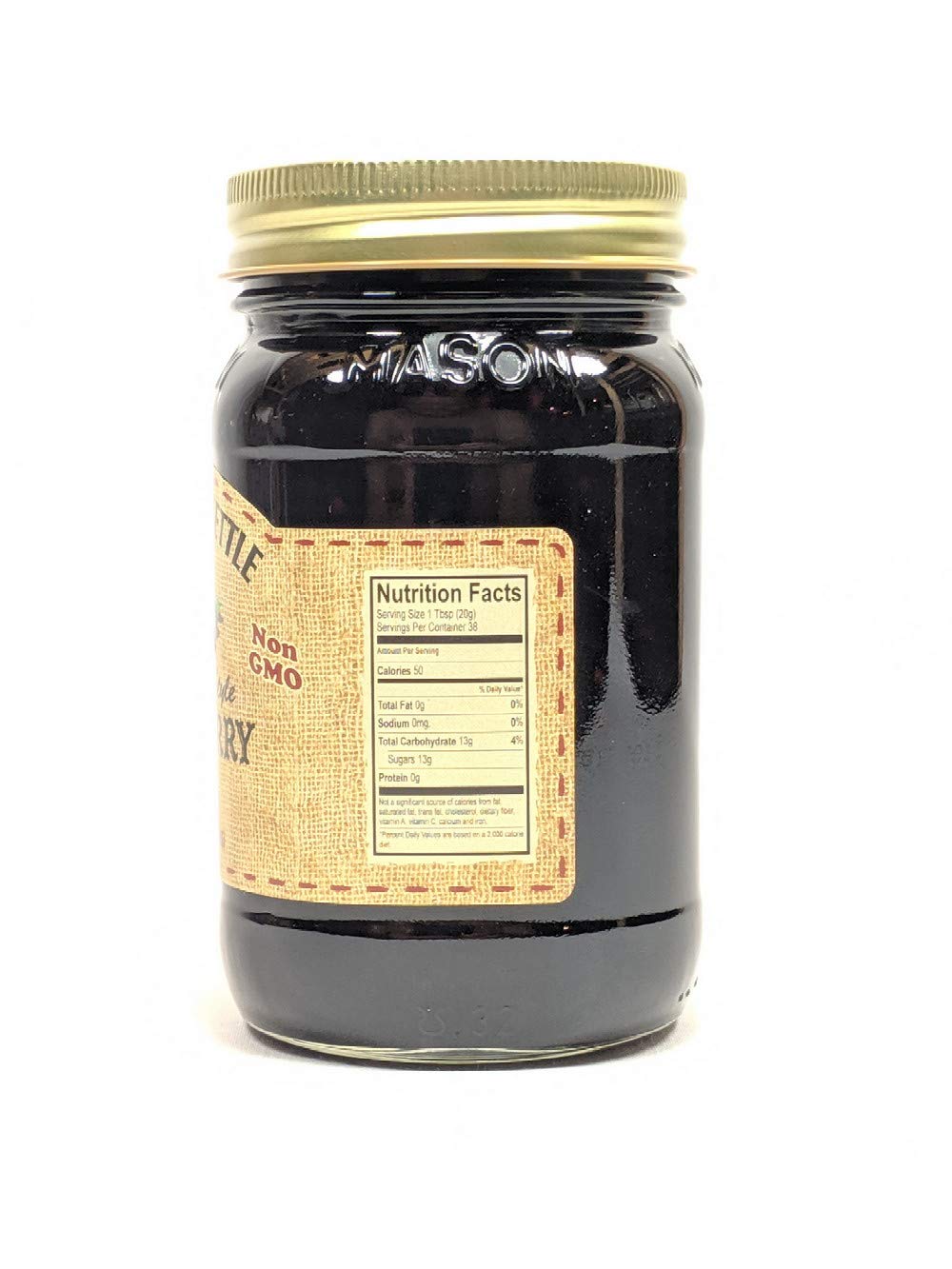 The Dutch Kettle Amish Seeded Blackberry Jam – 2-19 oz Reusable Jars, All Natural & Non-GMO