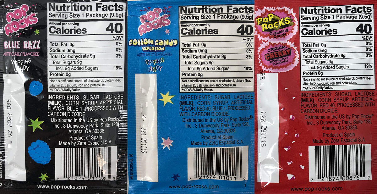 Generic Pop Rocks Crackling Candy Variety Pack – 36 Flavors Bulk