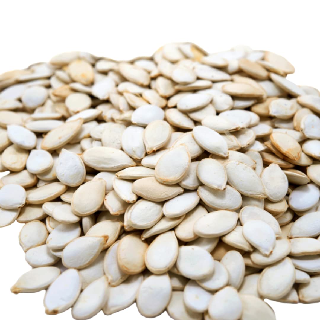 GERBS Roasted Unsalted Jumbo Pumpkin Seeds – 2 lbs, In-Shell 13-14 mm, Resealable Bag | Allergen-Free