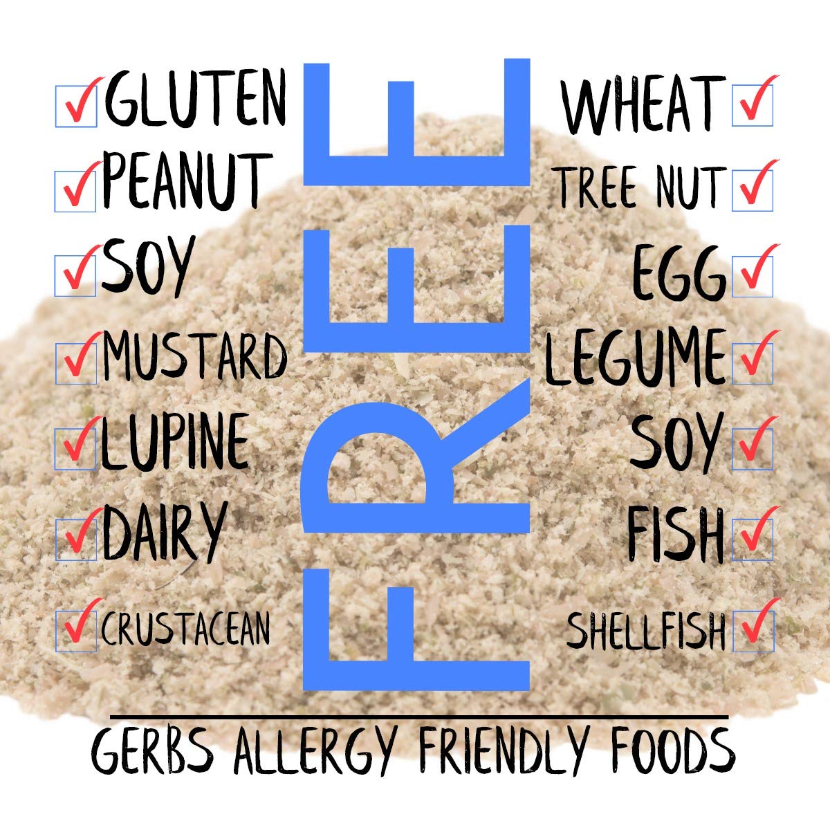 GERBS Super 5 Seed Meal 1 lb — Allergen-Free, No Additives, Resealable Bag