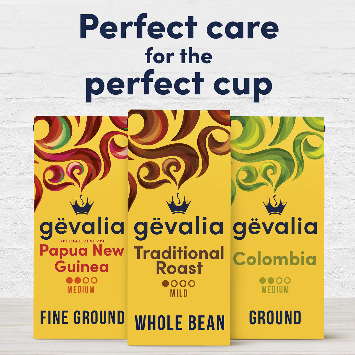 Gevalia Traditional Mild Roast Whole Bean Coffee – 6 Pack (12 oz Bags)