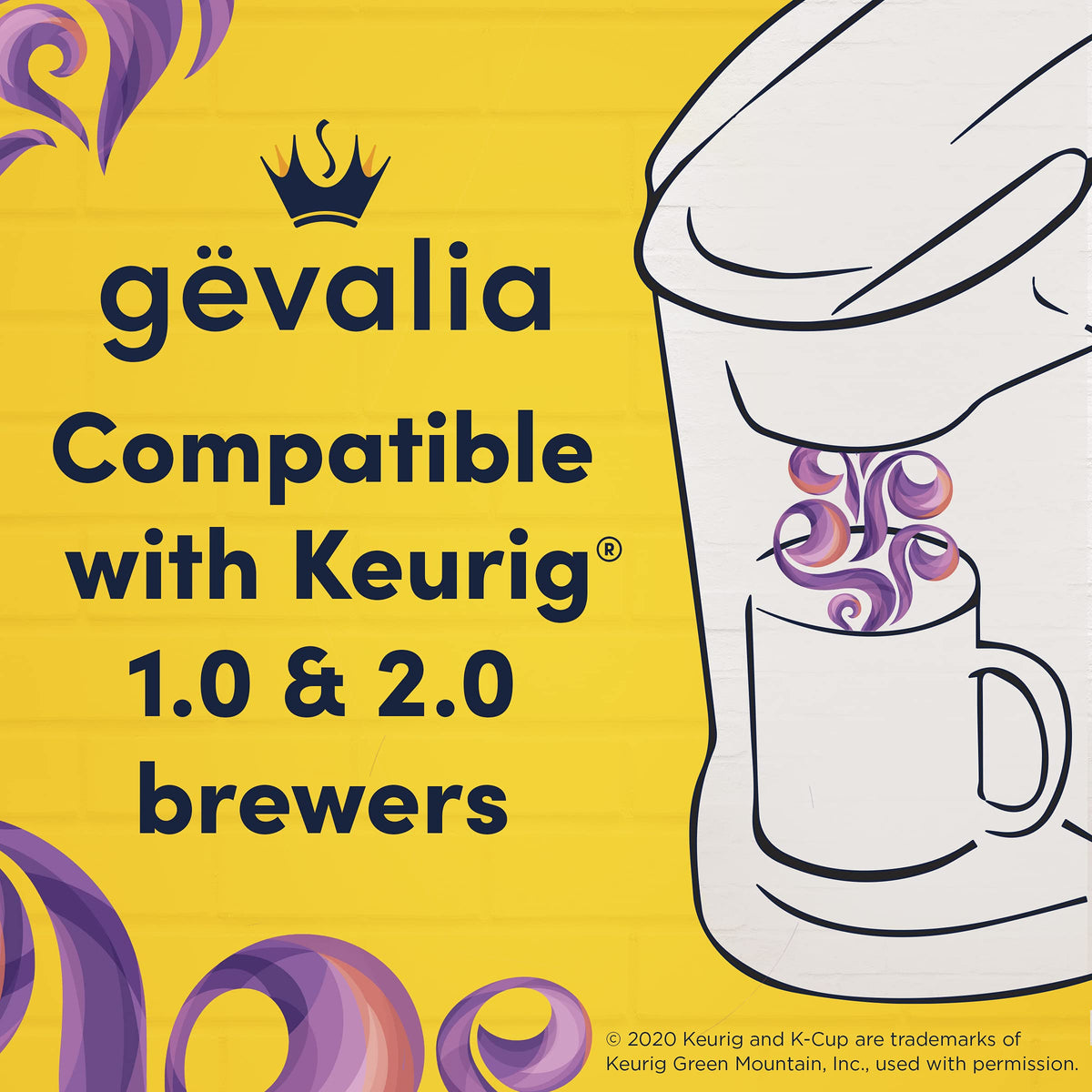 Gevalia Dark Royal Roast K-Cup Coffee Pods – 72 Pods (6 Boxes of 12)