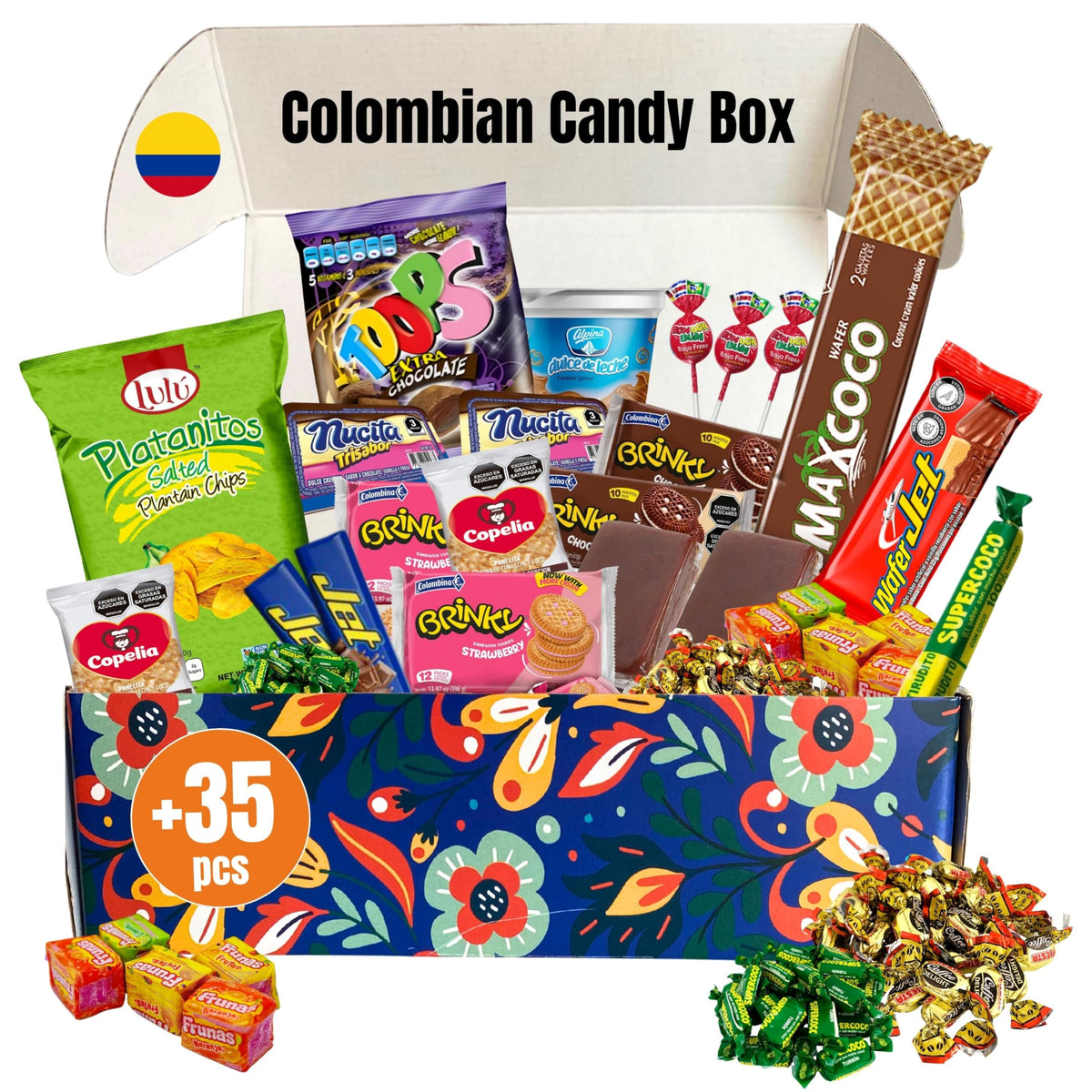 GG LATIN SABOR - Gigi Delight Colombian Candy Gift Crate | Assorted Cookies, Chips & Candies