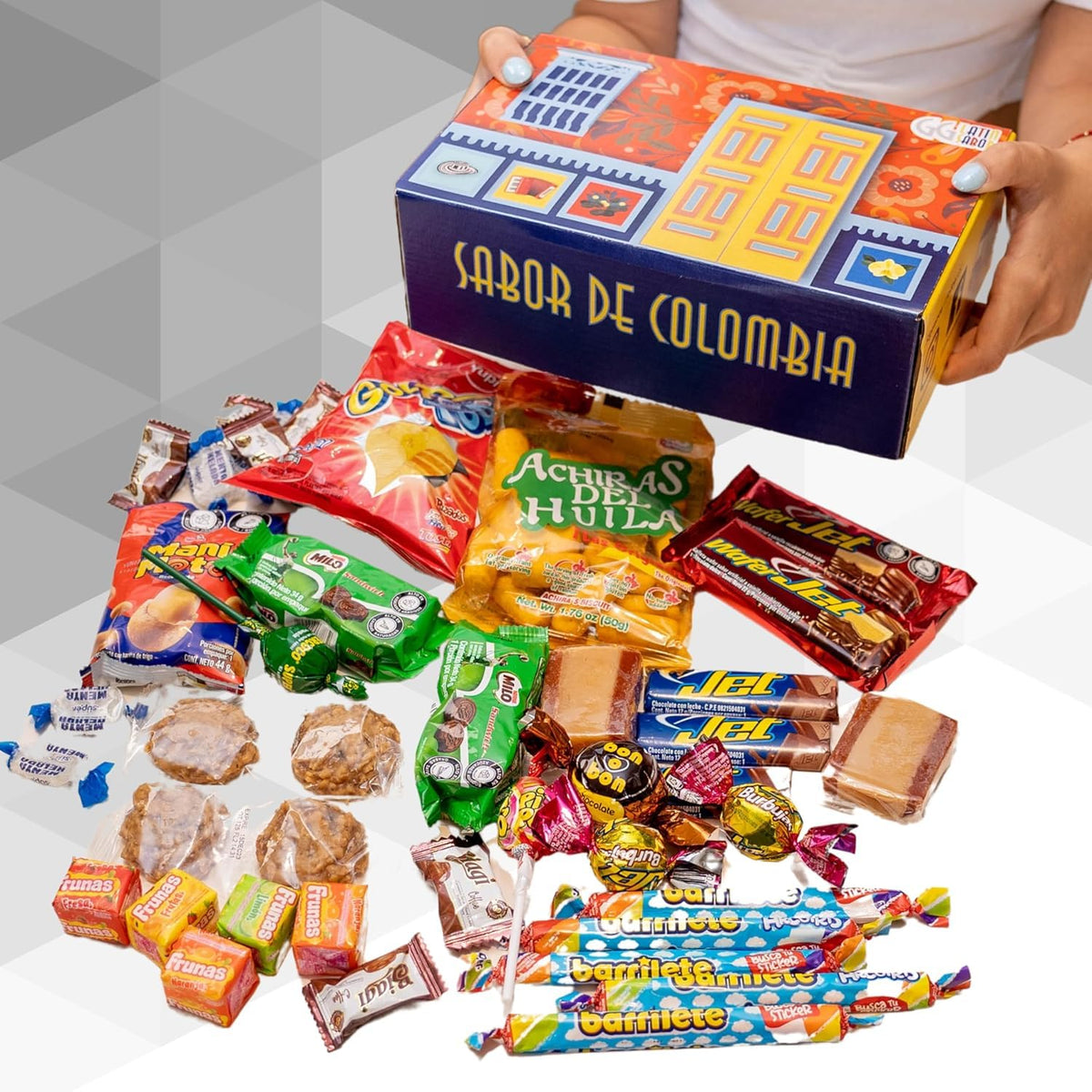 GG LATIN SABOR - Gigi Delight Colombian Candy Gift Crate | Assorted Cookies, Chips & Candies