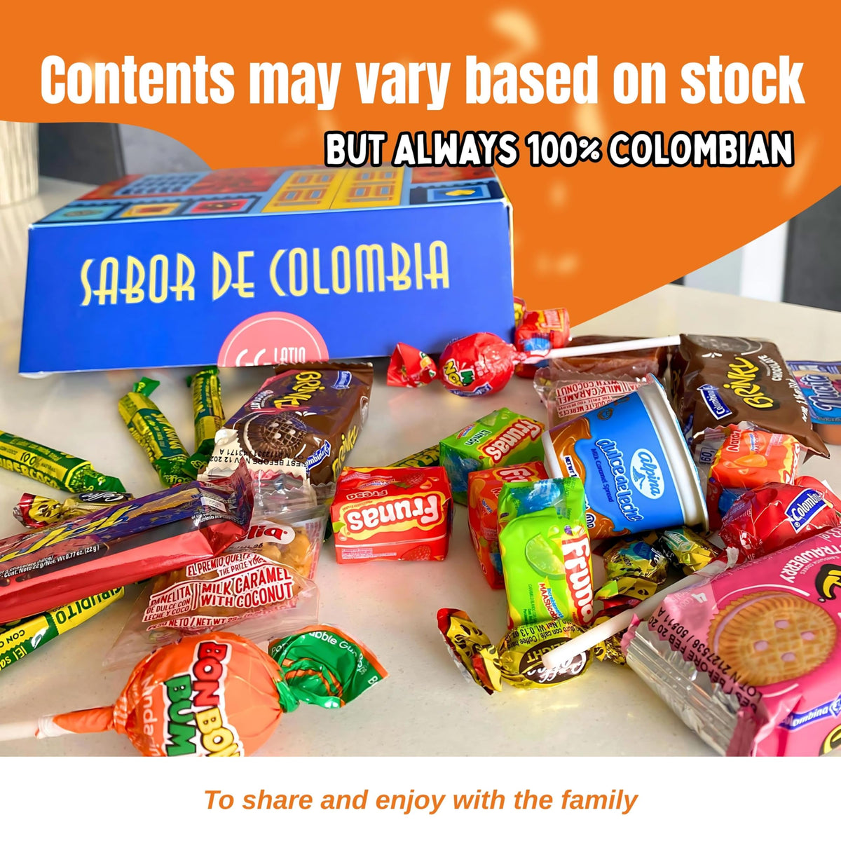 GG LATIN SABOR - Gigi Delight Colombian Candy Gift Crate | Assorted Cookies, Chips & Candies
