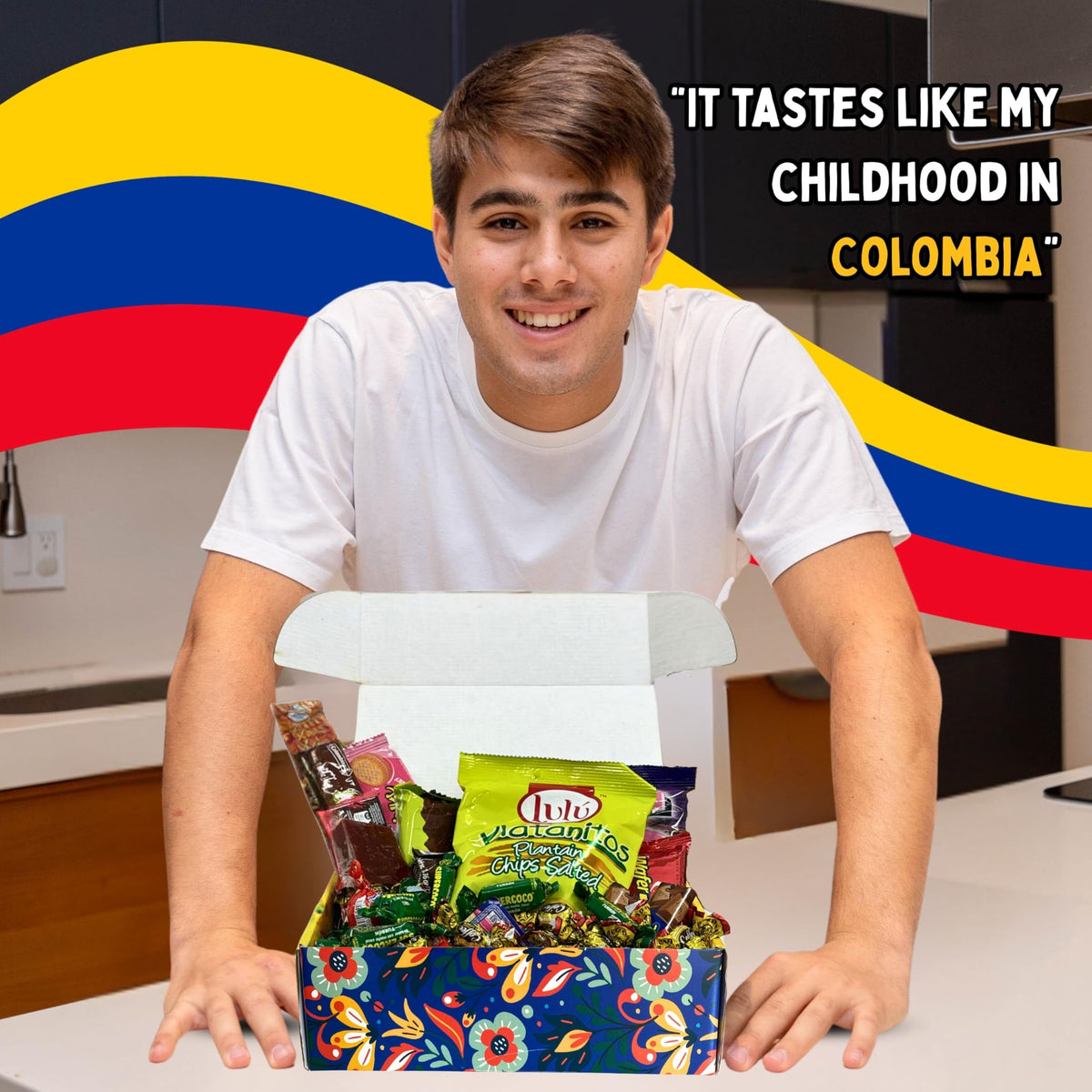 GG LATIN SABOR - Gigi Delight Colombian Candy Gift Crate | Assorted Cookies, Chips & Candies