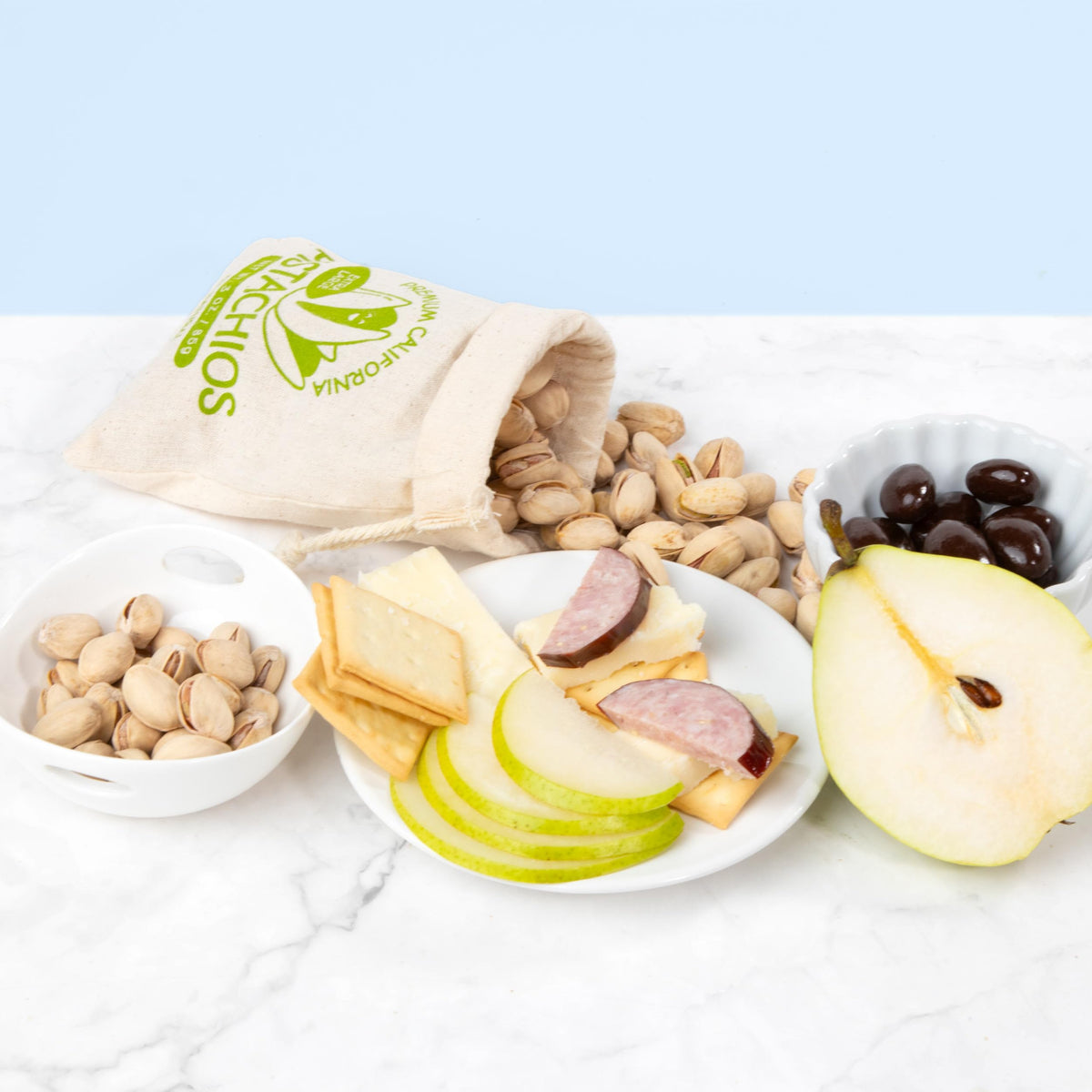 Fruitfully Cheese, Meat & Fresh Fruit Classic Gift Basket | A Gift Inside