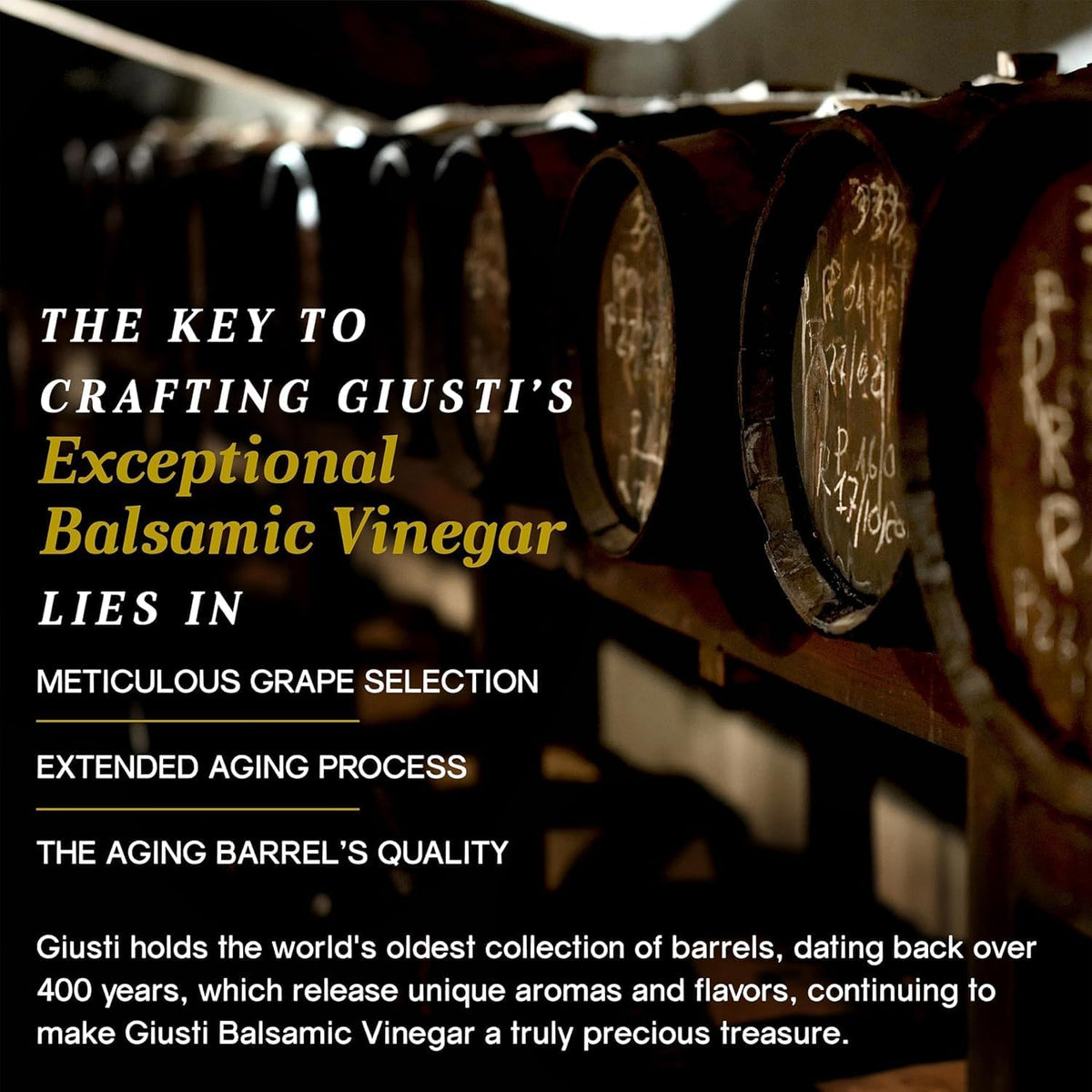 Giusti Balsamic Vinegar of Modena IGP – Extra Thick & Rich, Gift Box 8.45 oz