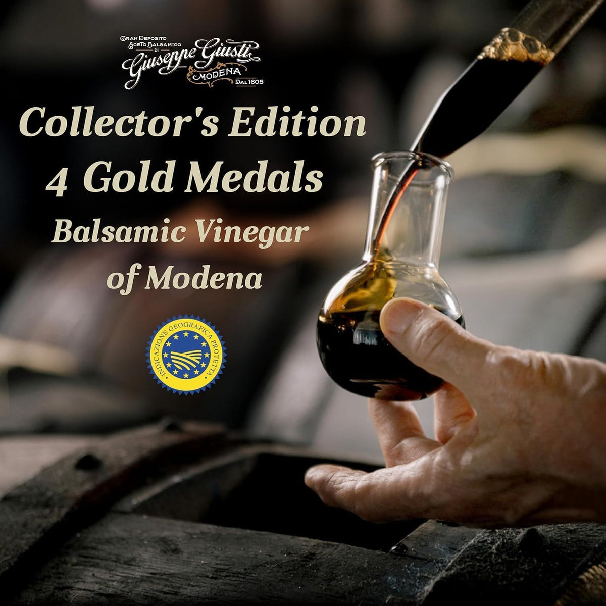 Giusti Balsamic Vinegar of Modena IGP – Extra Thick & Rich, Gift Box 8.45 oz