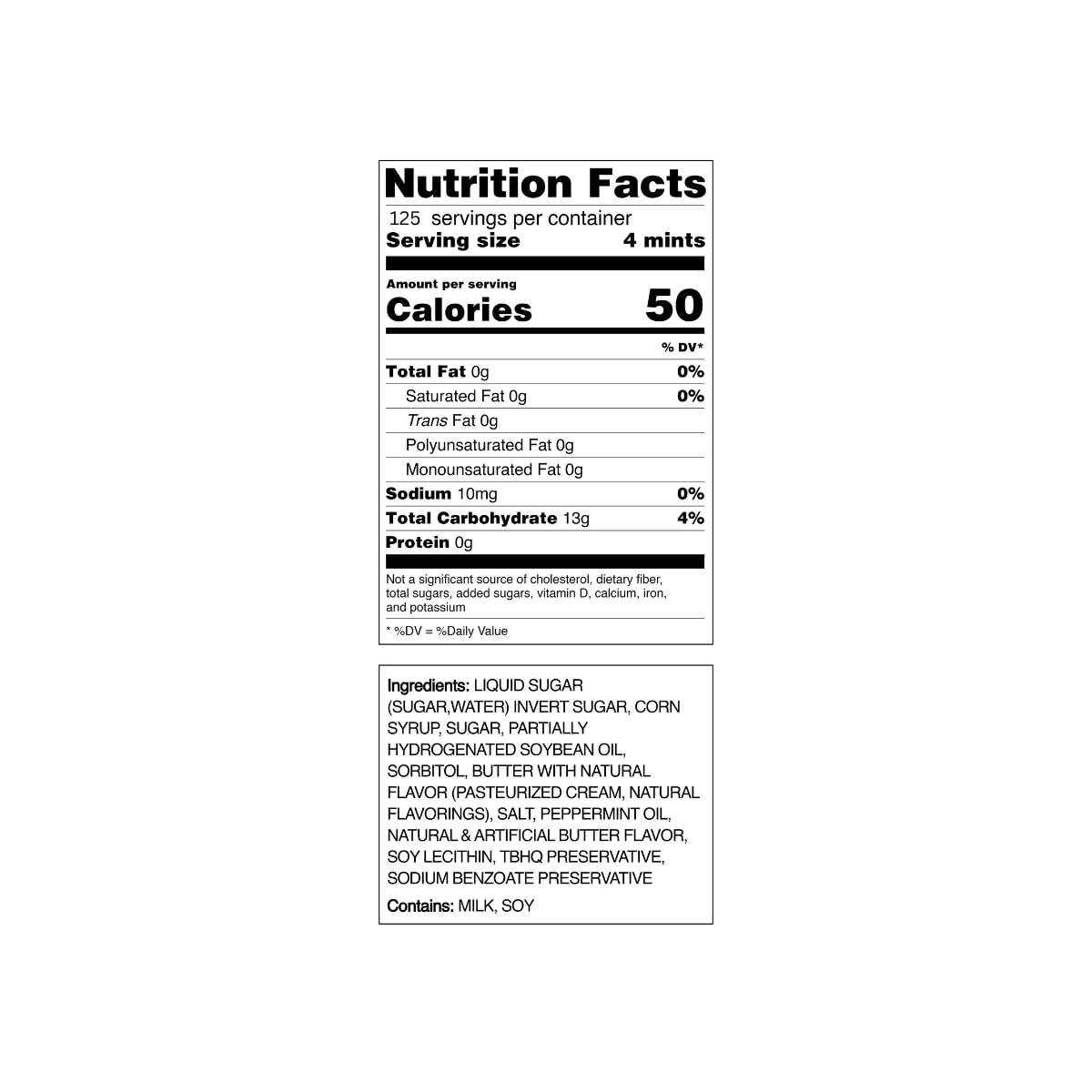 Global Basics Buttermint Candy – Individually Wrapped Thank You Mints, Bulk 500