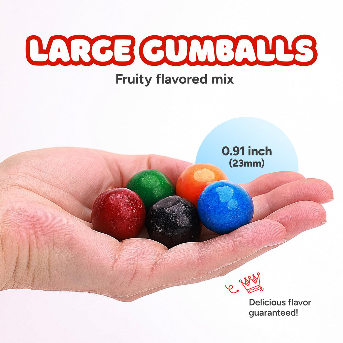 Cotton Candy Gumballs – 0.91-Inch Large Bubble Gum Balls – 1.7 lb Resealable Bag | Global Gumball