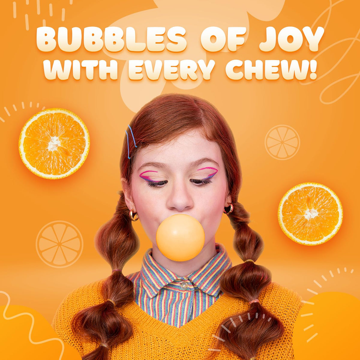 Global Gumball: 1-Inch Gumballs Bulk Refills for Gumball Machines (2.4 lb, 8 Flavors)