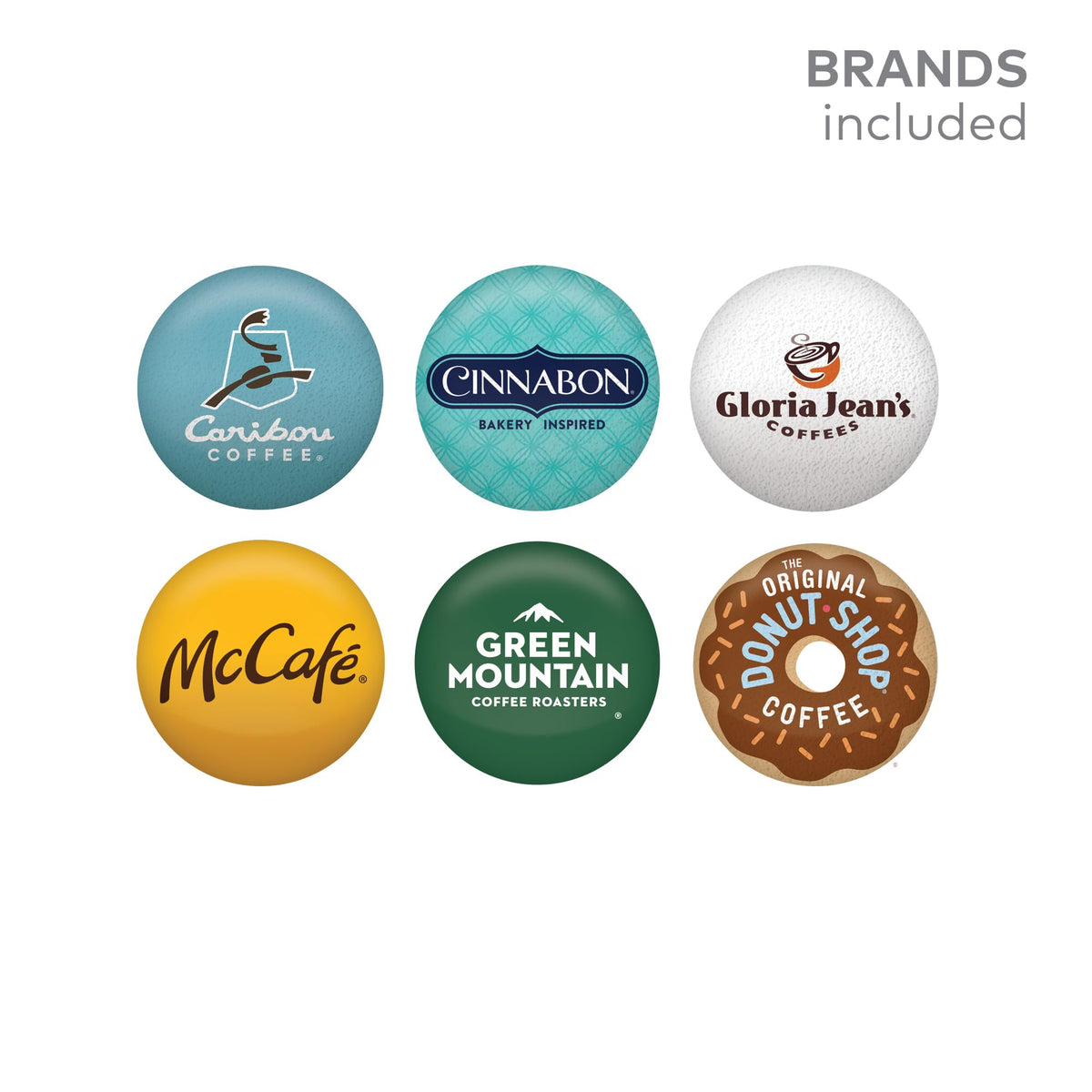 Keurig Flavored Coffee Variety Pack — 40 K-Cup Pods, 10 Flavors, 6 Brands