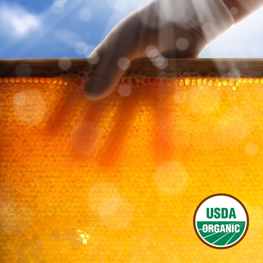 GloryBee Organic Light & Mild Honey – 5 lb US Grade A, USDA Organic