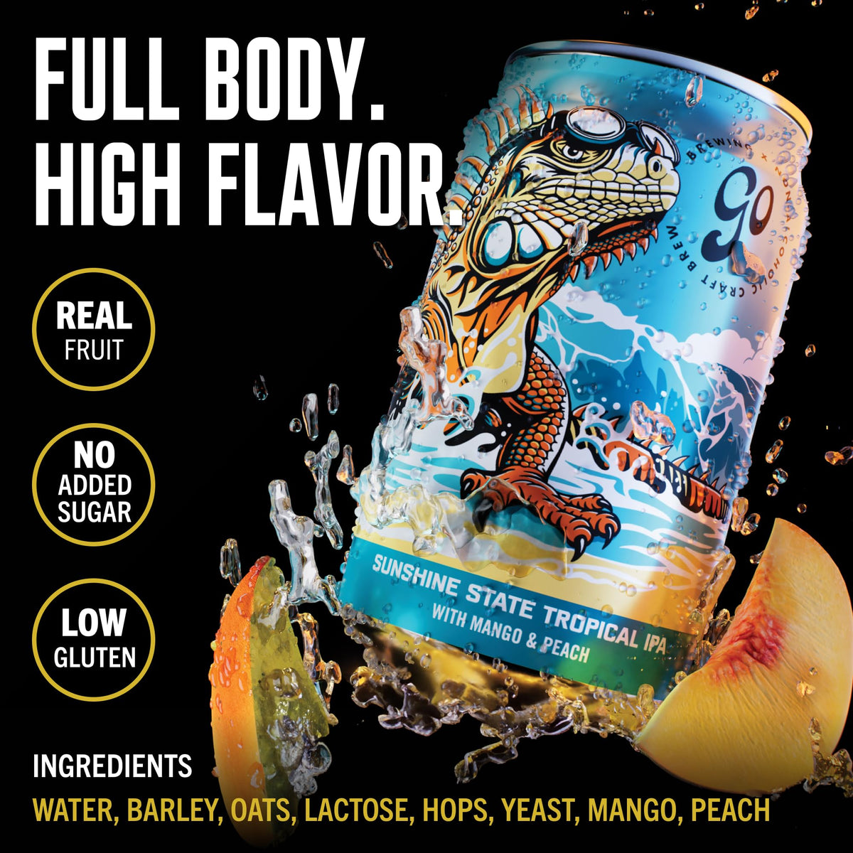 Go Brewing IPA 12 Mixed Pack – Non-Alcoholic Craft IPAs, Low-Calorie Small-Batch (12 oz, 12 Pack)