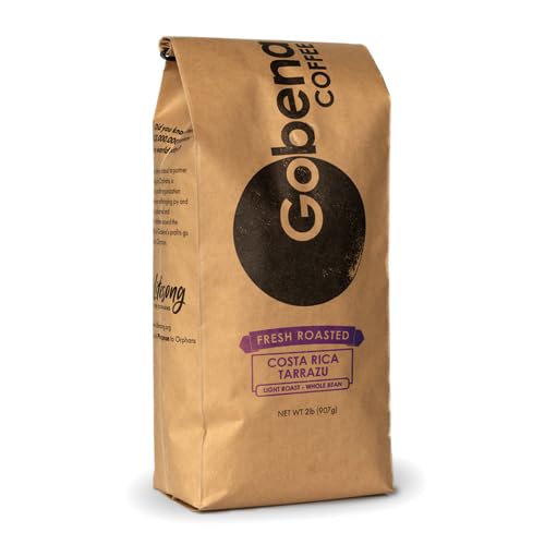 Gobena Coffee 2lb Tarrazu Costa Rica Light Roast — 32 oz Bulk 100% Arabica