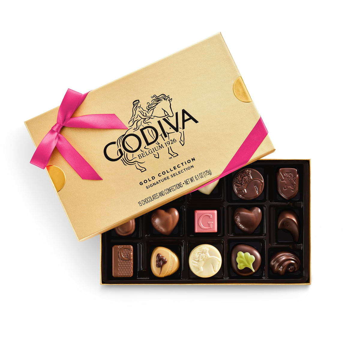 Godiva Gold 15-Piece Belgian Chocolates Gift Box – Mother's Day Kosher Gift